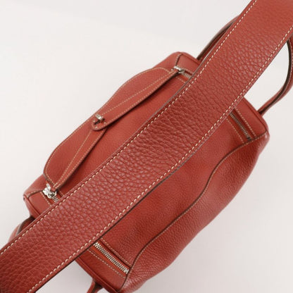 Hermes Lindy 34 2WAY Shoulder Togo Sanguine Orange/silver Hardware □O Ladies