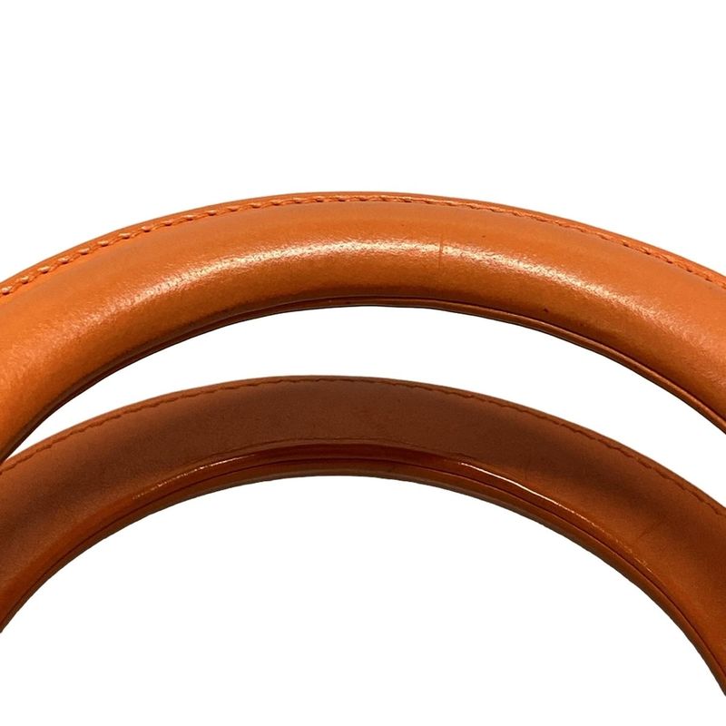 Dior/christian Dior Tote Bag Diorissimo Orange Leather