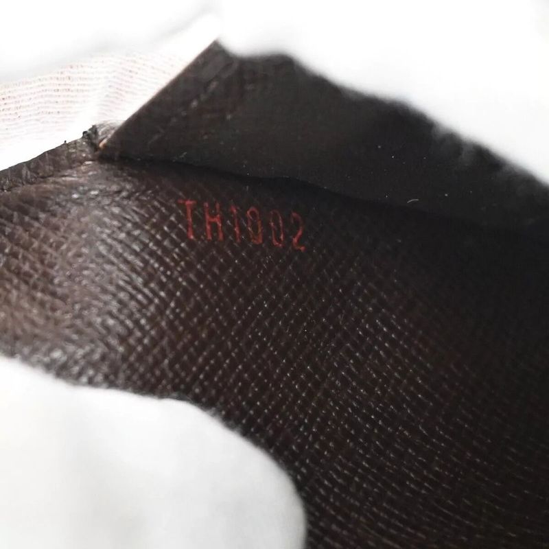 Louis Vuitton Long Wallet Damier Ebène Portefeuille International 09bs120