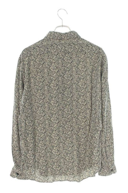 Celine 20AW 2c028570k Viscose Flower Print Long Sleeve Shirt Men's 41