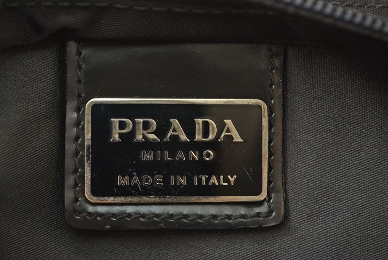 Prada Shoulder Bag Body Bag Prada Tessuto Black Men Women