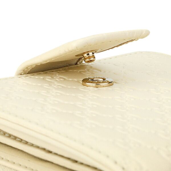 Gucci Bifold Wallet [outlet] Micro Gucci Striped Ivory
