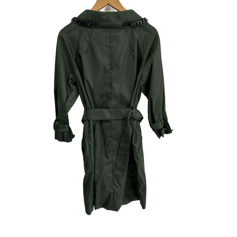 Prada Coat Size 40 M Women - Dark Green And Black Long Sleeves / Bijoux /