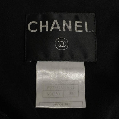 Chanel Coat Size 38 M Women's P27752 Black X Red X Multi Long Sleeves/ Collarles