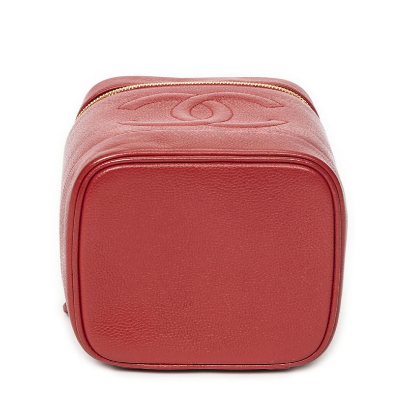 Chanel Red Caviar Leather A