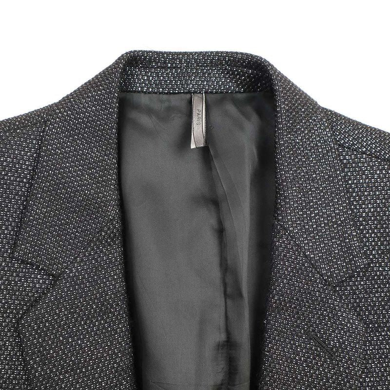 Dior Homme Dior Homme 2003aw Luster Wool Lamé Tailored Jacket 3hh1021077 Gray 50