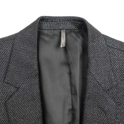 Dior Homme Dior Homme 2003aw Luster Wool Lamé Tailored Jacket 3hh1021077 Gray 50