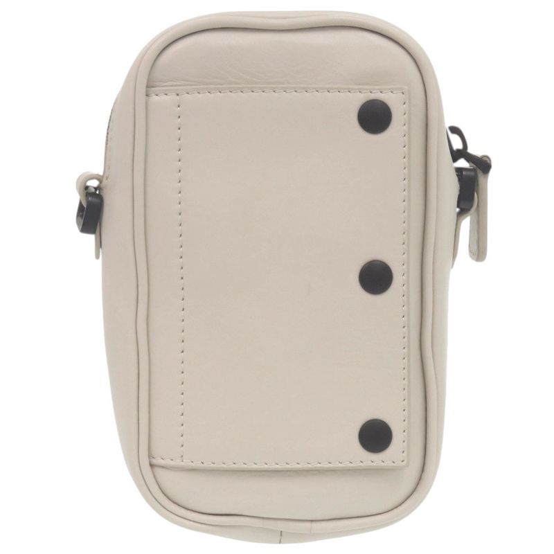Bottega Veneta Reggello Leather Ivory Shoulder Bag White 0413 Bottega Veneta