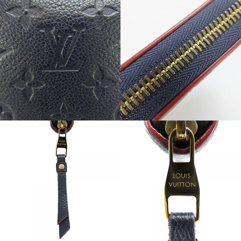 Louis Vuitton Long Wallet Zippy Wallet M62121 Monogram Empreinte Marine Rouge