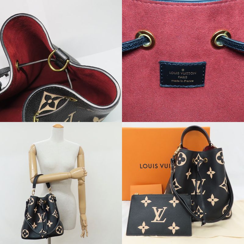 Louis Vuitton Neonoe MM M45497 Bicolor - Monogram Empreinte Black