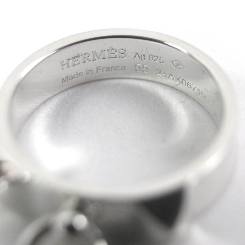 Hermes 2024 Collier De Chien 2025 Purchase Ring ・ring Ag925 Silver 55/equivalent