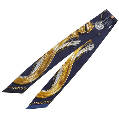 Hermes Twilley Riding March Cavalcades 2023 Autumn Winter Silk Gold Women's