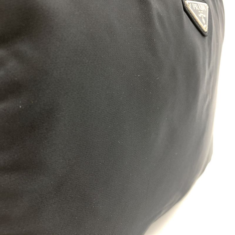 Prada Handbag Black Nylon Triangle Logo Triangle Logo Ladies Fashion Branded