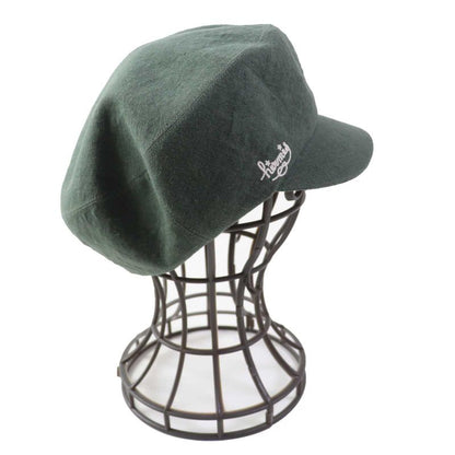 Hermes Paola 100% Linen Logo Embroidery Checkered Lining Cassock Khaki 57 Made