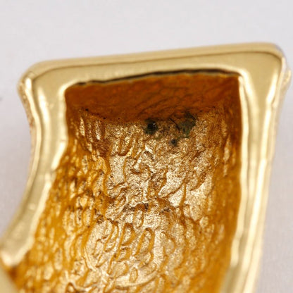 Chanel Bamboo Coco Mark Vintage Gold Plated 107 Ladies 35.0g Brooch