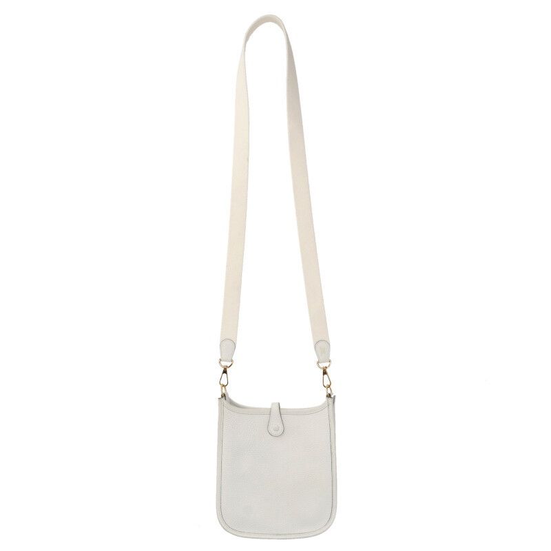 Hermes Evelyn TPM W Engraved Svhardware Taurillon Clemence New White Shoulder
