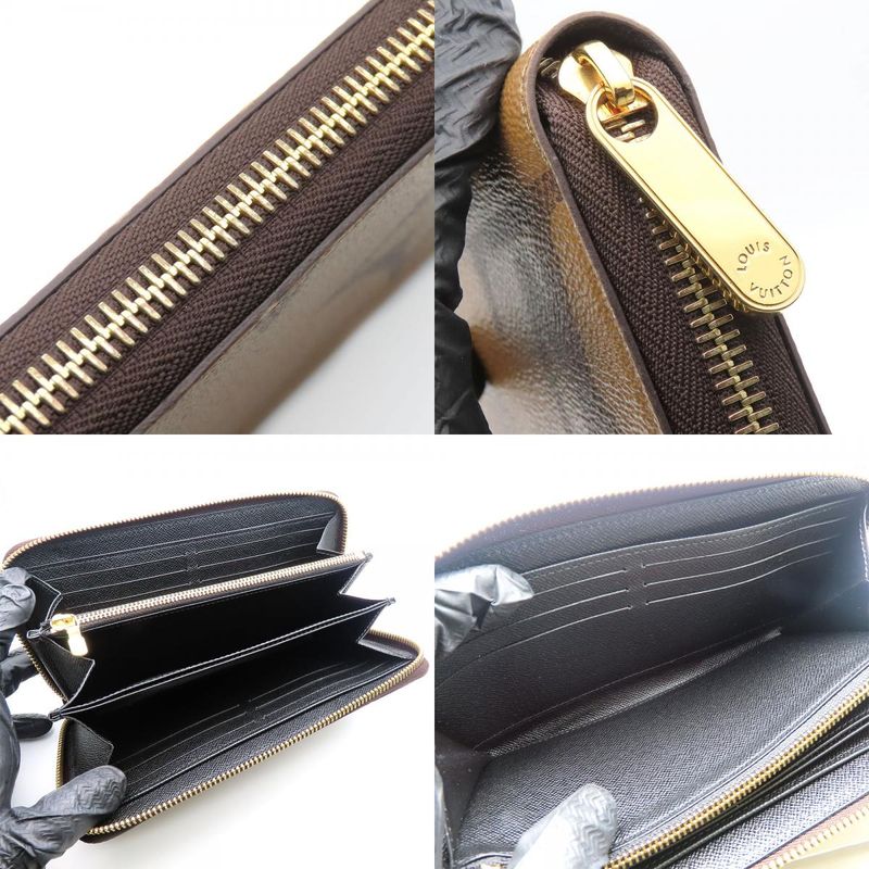 Louis Vuitton Long Wallet Zippy Wallet M69353 Monogram Reverse Brown Gold