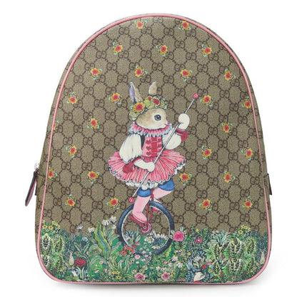 Gucci Backpack Daypack 433578 Yuko Higuchi Childrens GG Supreme Canvas Beige