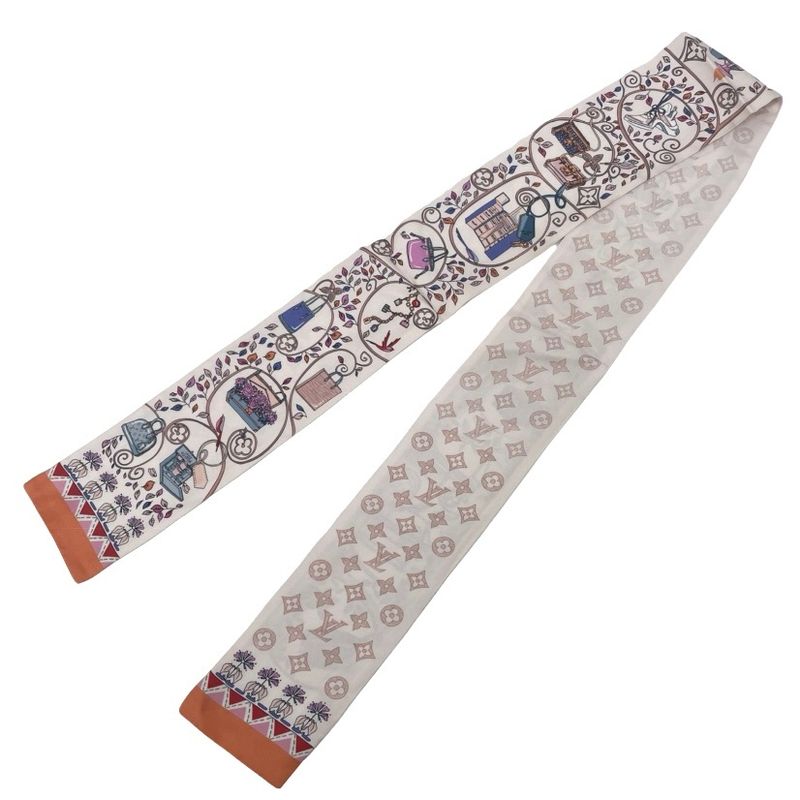 Louis Vuitton Monogram Tree Of Louis Reversible Scarf Twilly Bandeau In Pink