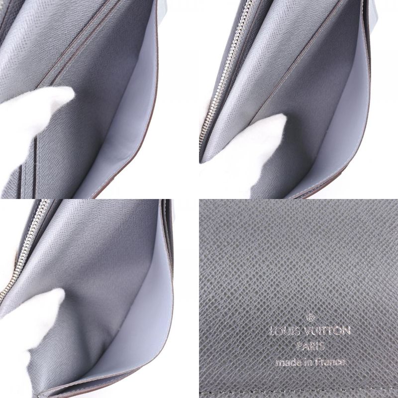 Louis Vuitton Portefeuille Brazza M32653 Taiga Glacier Sp2141 Unisex Long Wallet