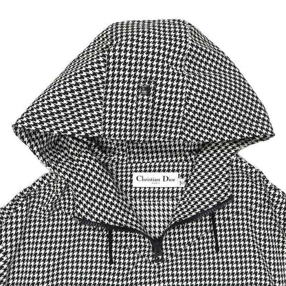 Dior Anorak Houndstooth XS BK WH 017c10a2856 Polyester Logo Women's