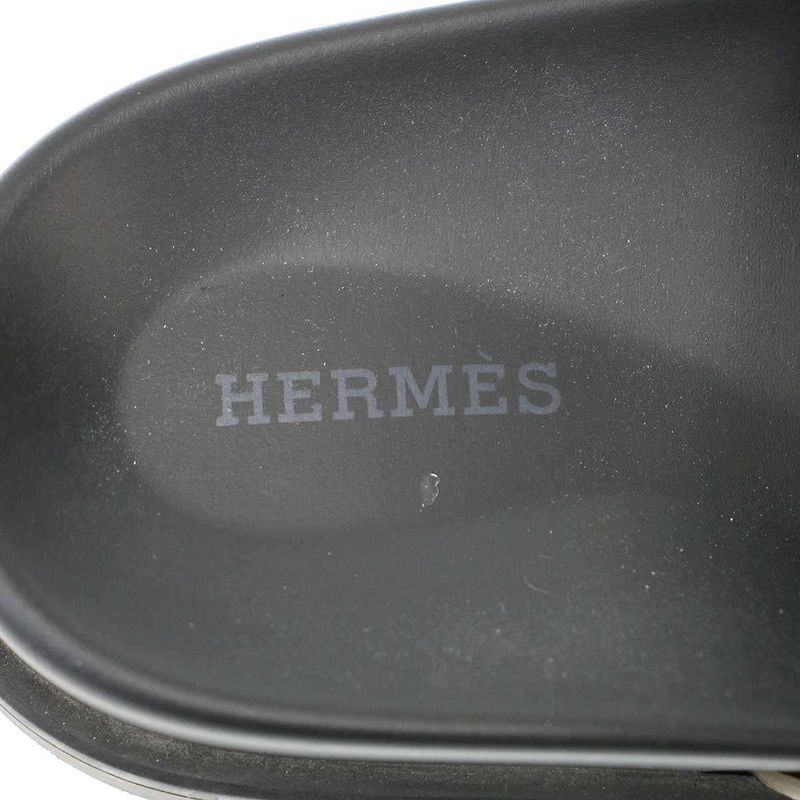Hermes Chypre Sandal Chypre Sandal Grey Black 40