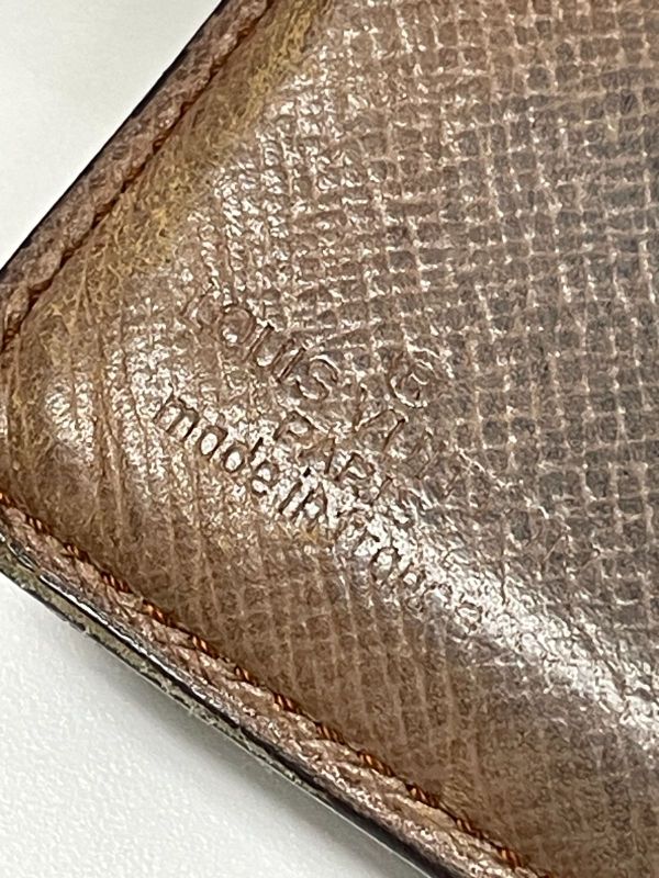 Louis Vuitton Monogram Portefeuille Marco Bifold Wallet M61675 Brown Made In