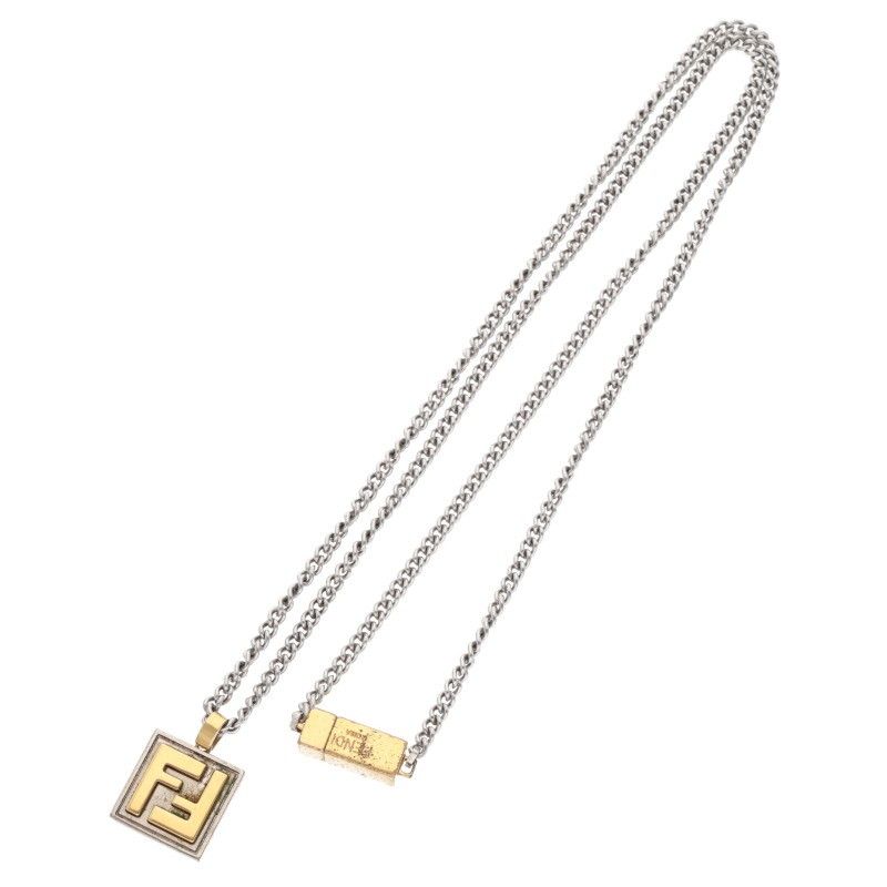 Fendi FF Logo Chain Necklace Men's