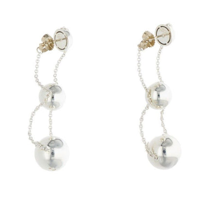 Tiffany & Co Hardware Silver Triple Drop Earrings Men's