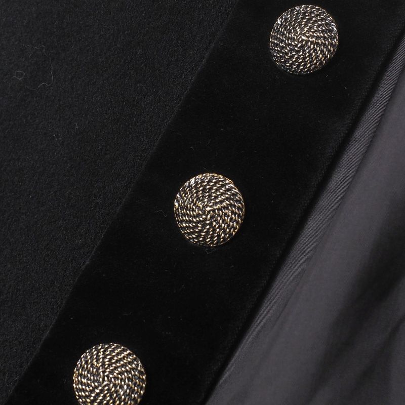 YVES Saint Laurent Yves Saint Laurent Vintage Jacket Size S No Collar Jacket