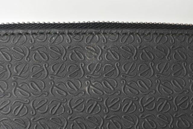 Loewe Men's Shoulder Bag Messenger Bag Loewe Men's Coated Canvas Anagram Black