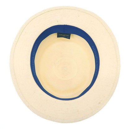 Louis Vuitton Monogram Watercolor Chapeau Summertime Straw Hat M76762 Ivory 58