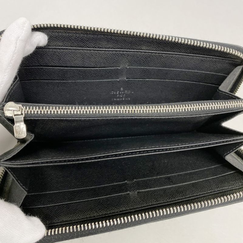 Louis Vuitton Epi Zippy Wallet M61857 Noir Black Men Women Unisex