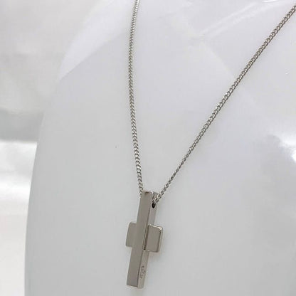 Gucci Cross Necklace Silver Polished Ag 925 S Rank