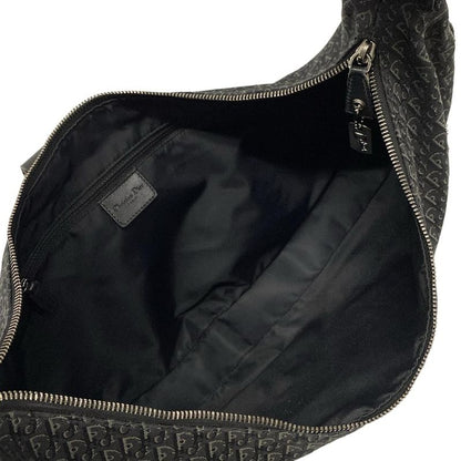 Dior/christian Dior Shoulder Bag Street Chictrotter Black And Gray Leather