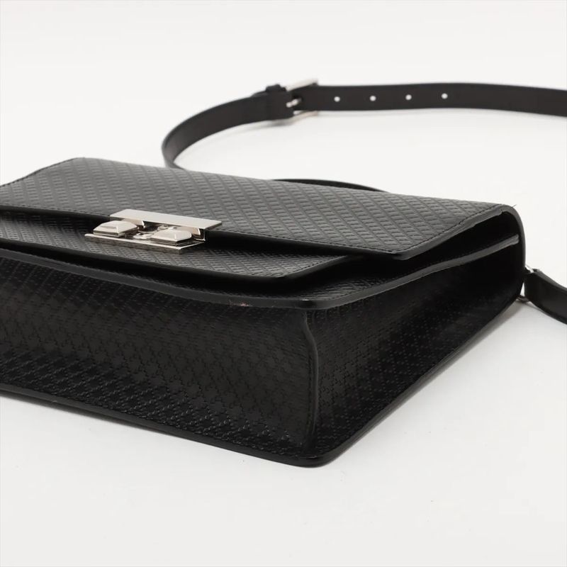 Gucci Diamante Leather 2WAY Shoulder Bag Crossbody Messenger Business Commute