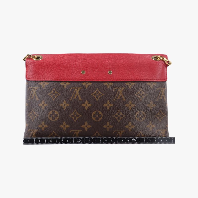 Louis Vuittonpallas Chain Monogram / Brownish X Threes Monogram Canvas And