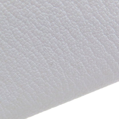 Hermes Calvi Blue Brume Silver Hardware Card Case Chevre Women