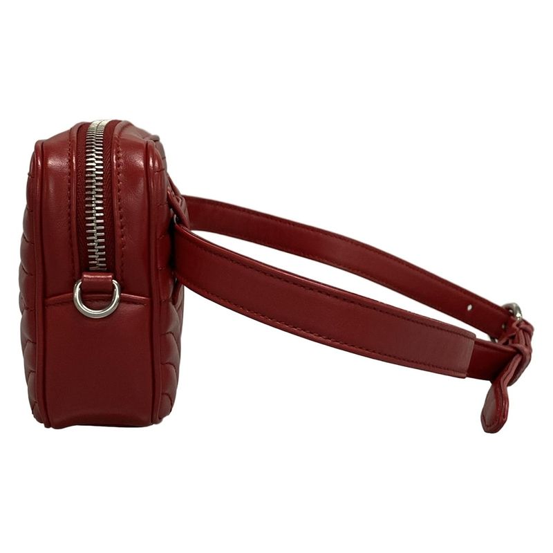 Prada Waist Pouch Diagram Red Leather