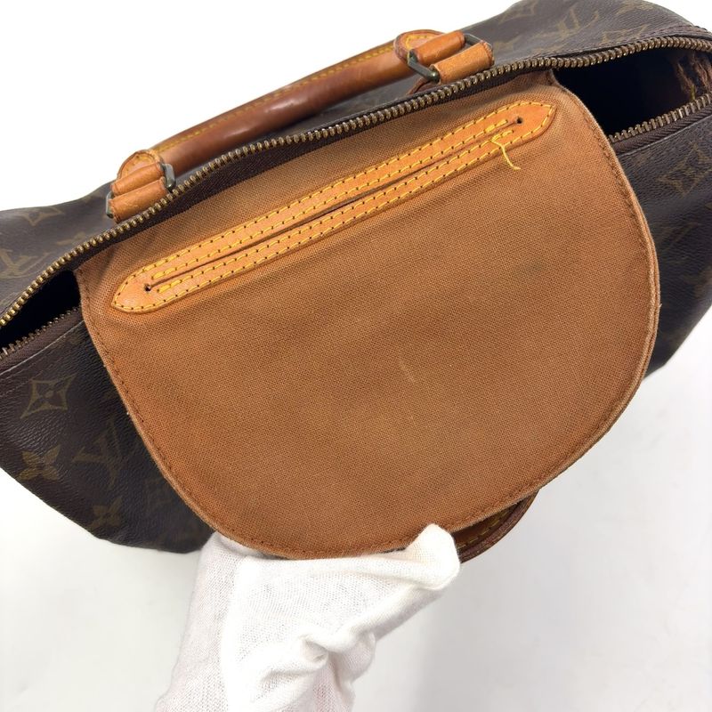 Louis Vuitton Speedy 30 Monogram Leather X PVC Brown Handbag Gold M41526