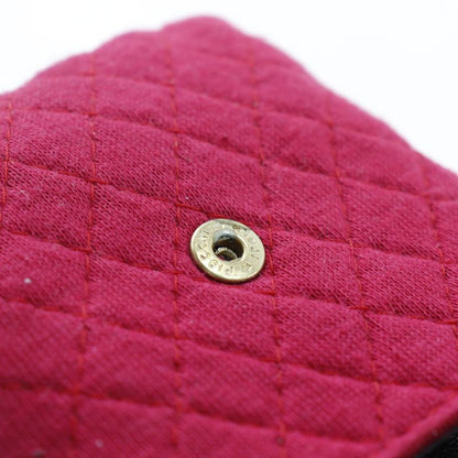 Chanel Chain Pouch Micro Cotton Red Ladies Pouch