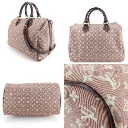 Louis Vuitton Handbag Speedy 30 M56704 Bandouliere Monogram Mini Lin Sepia