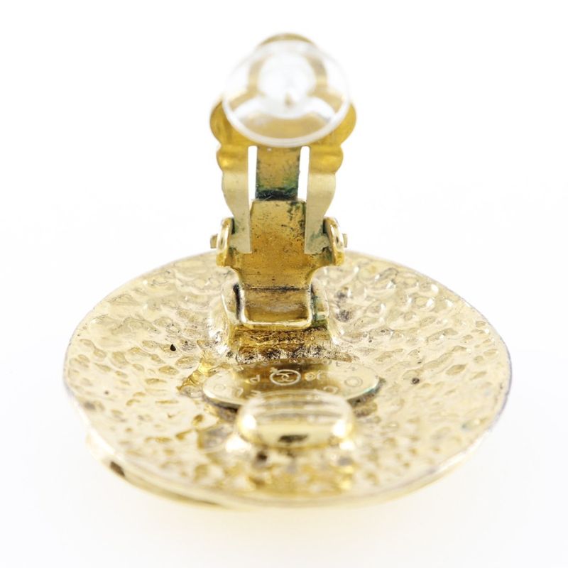 Chanel Matelasse Vintage Gold Plated 94P Ladies 30.2g Earrings