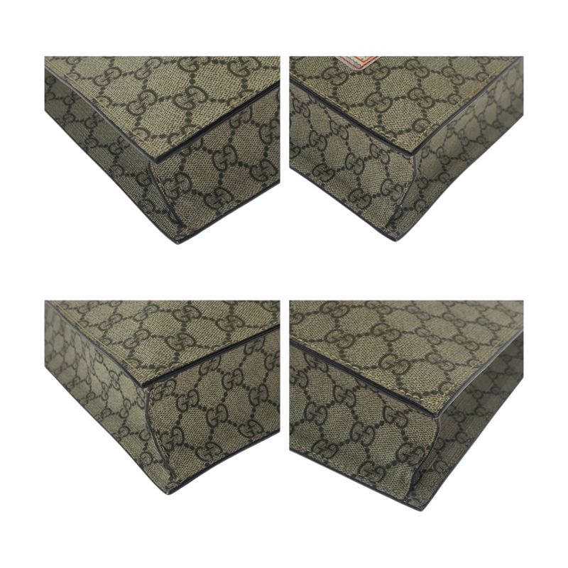 Gucci Embroidery Courier Applique Beige Multicolor GG Supreme Canvas 474084