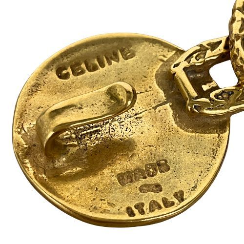 Celine Belt Plated Metal Plated Metal Triomphe Vintage Old Gold