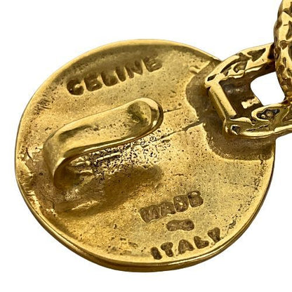 Celine Belt Plated Metal Plated Metal Triomphe Vintage Old Gold