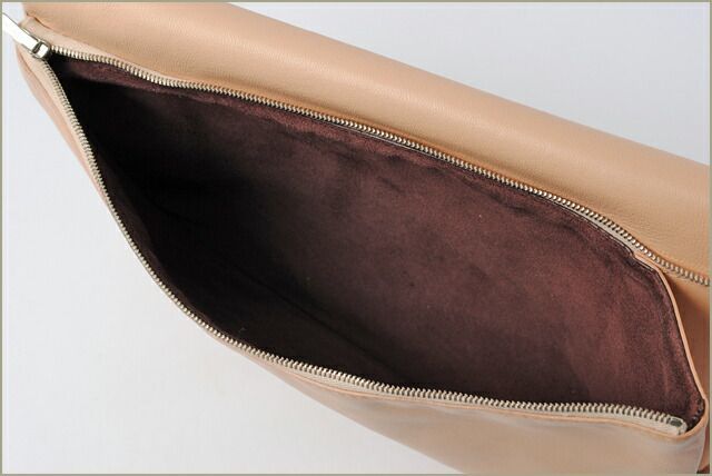 Celine Clutch Pouch Clutch Bag 173033 Lambskin SOFT TRIO Soft Trio Pink Beige