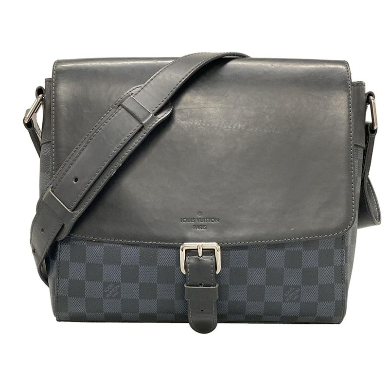 Louis Vuitton Shoulder Bag Damier Cobalt Newport Messenger PM N41587