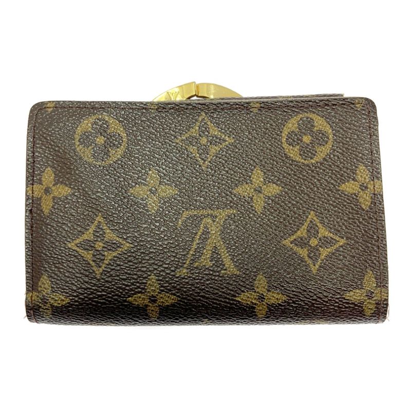 Louis Vuitton M61663 Monogram PVC Portmonnais Vieviennois Brown 403688 Bifold