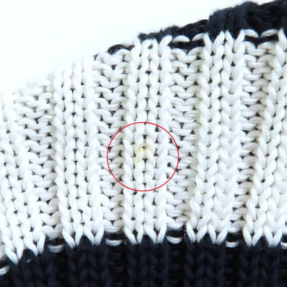 Christian DIOR 25SS 524s13a7025 100% Cotton Striped Sailor Collar Long Sleeve